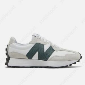 New Balance Women's White and Green Sneakers
